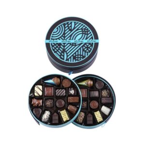 Brown round box 385g