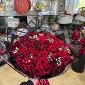 Bouquet passion infinie Roses Rouges Marrakech