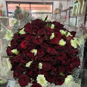 Bouquet Prestige 100 Roses Rouges Marrakech