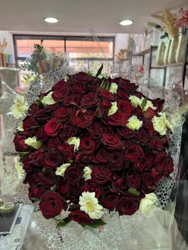 Bouquet Prestige 100 Roses Rouges Marrakech